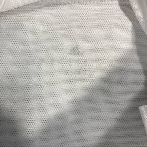 2015/16 Real Madrid Training Jersey Football Polo Shirt White Adidas Sz L S88942 - Picture 6 of 10